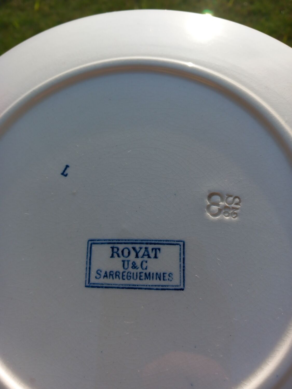 13 sarreguemines plates model royat