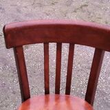 Set of 6 old bistro chairs 2 Thonet and 4 Baumann