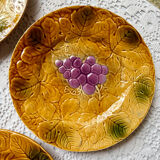 6 dessert plates barbotine Salins-les-Bains