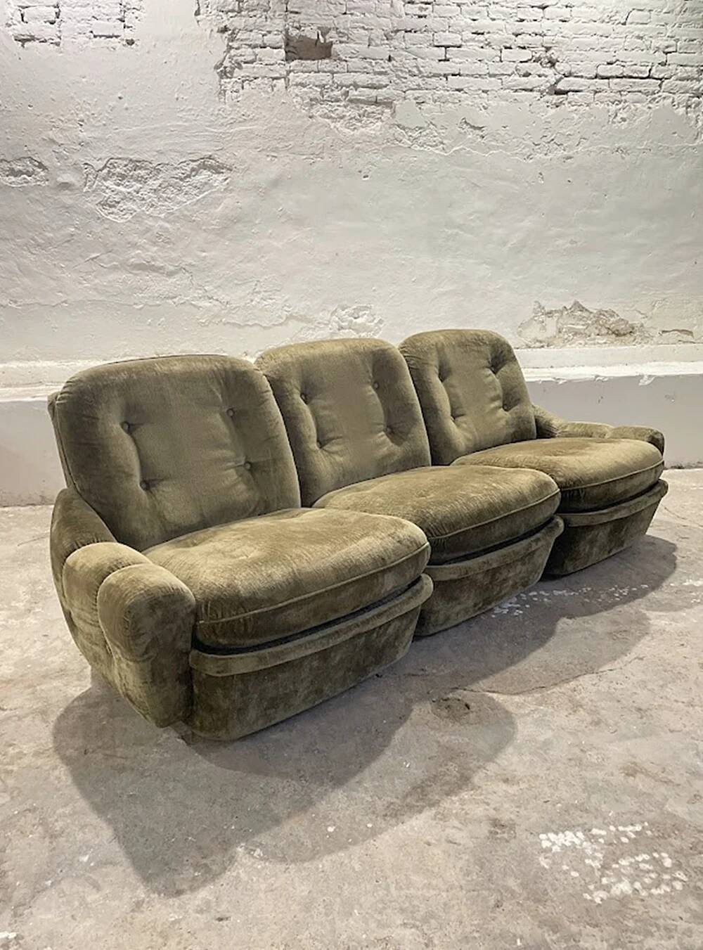Modular three-piece sofa set 'Orchidée' designed by Michel Cadestin for Airborne.