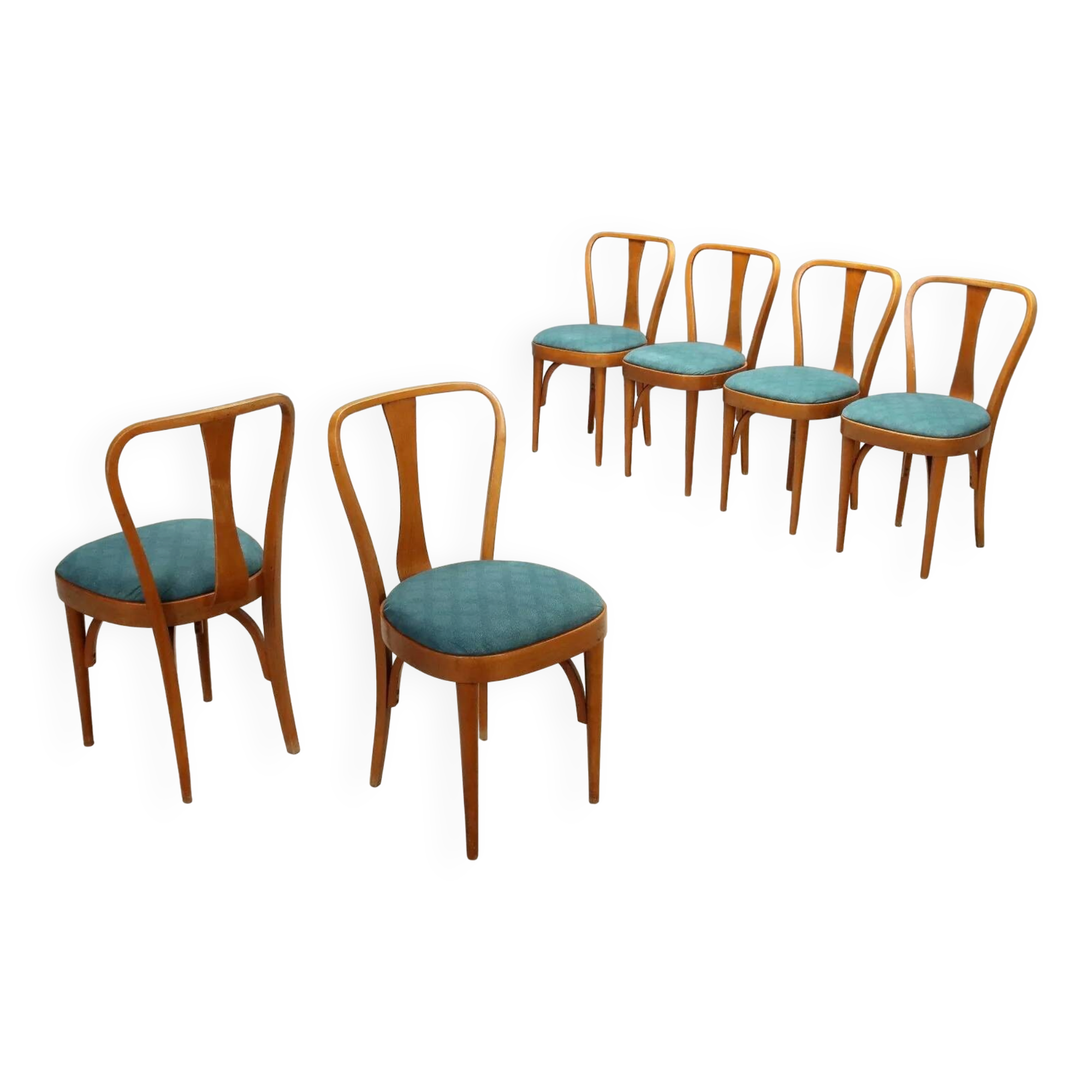 Chaises en hêtre des années 1960