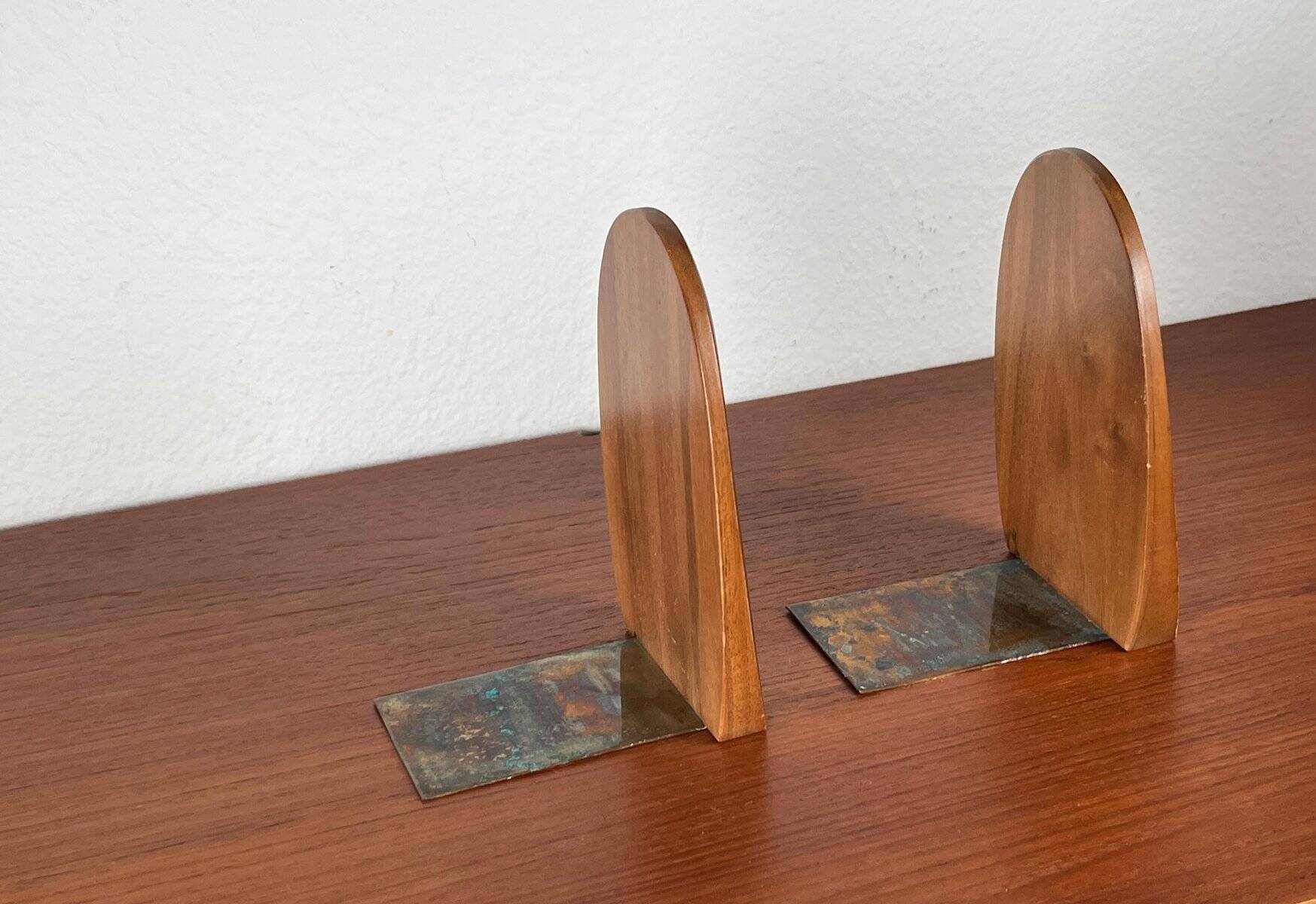 Mid-century Scandinavian wooden bookends, 1960s, set of 2.