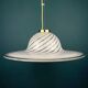 Swirling Murano glass pendant lamp, Italy, 1970s