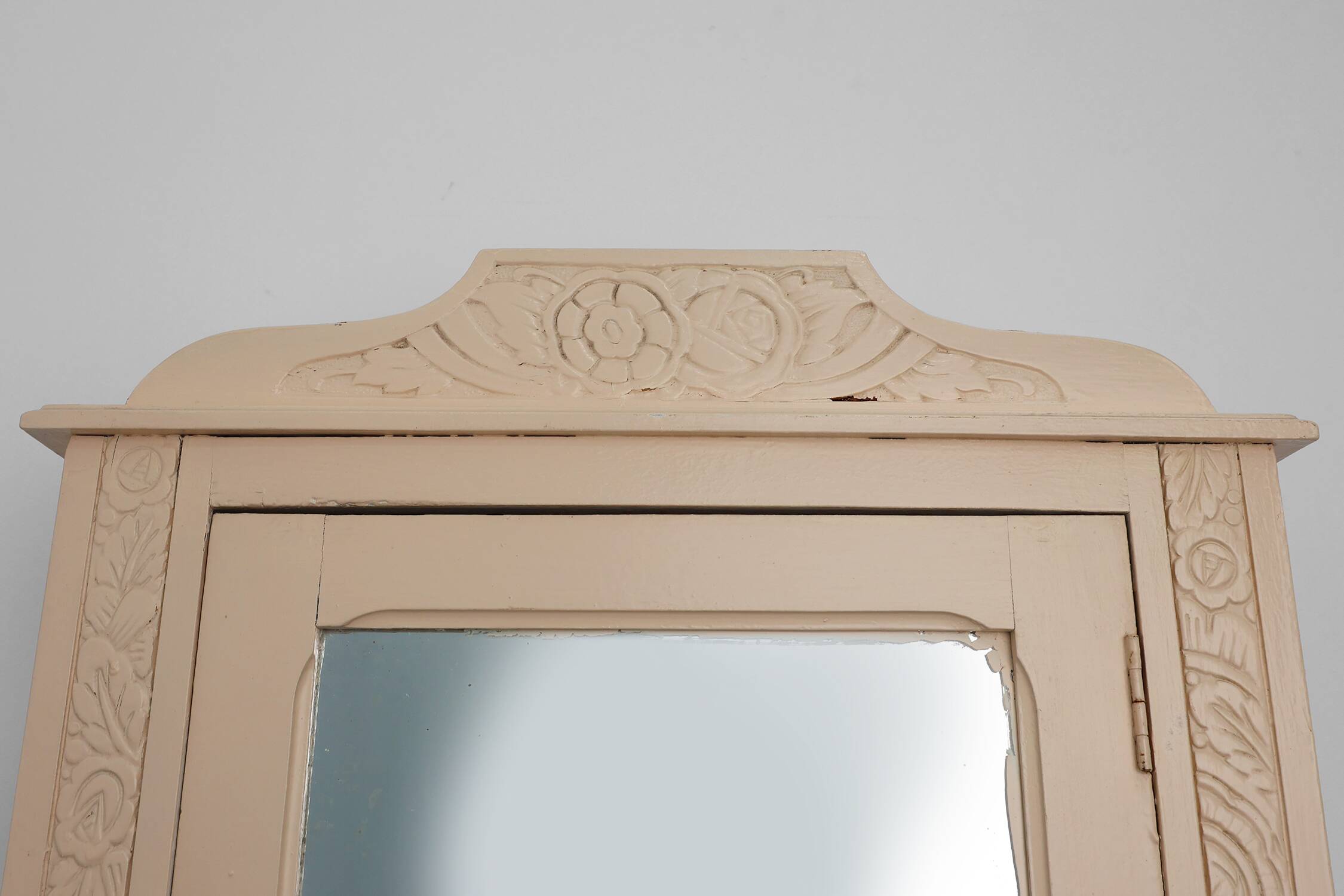 French wood and mirror Art Deco Shaving Cabinet, 1930s