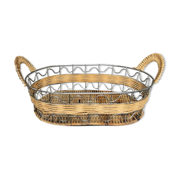 Wicker and metal bannette