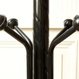 Parrot coat rack black metal & white marble 80's