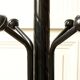 Parrot coat rack black metal & white marble 80's