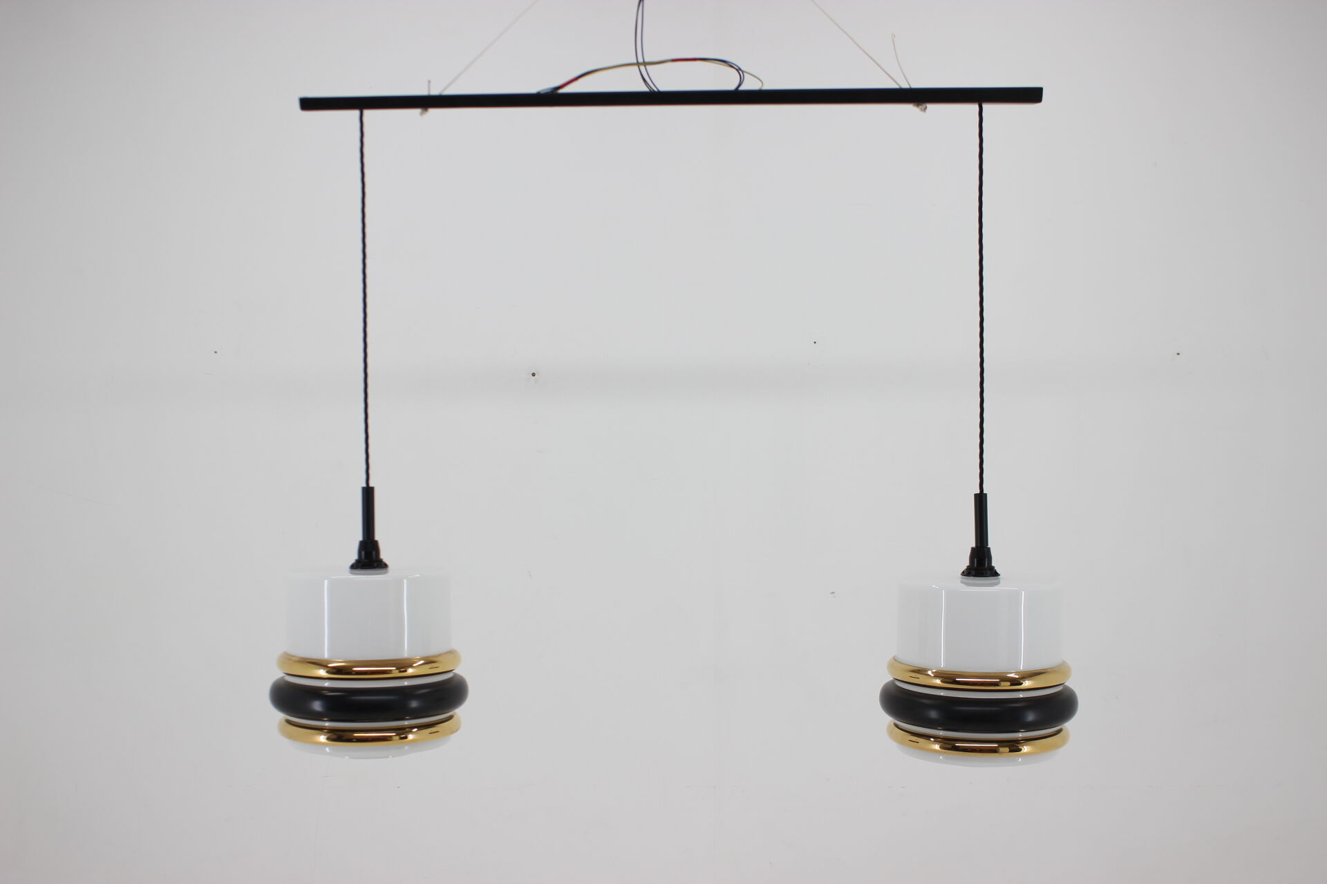 1970s Pendant Glass Light Czechoslovakia