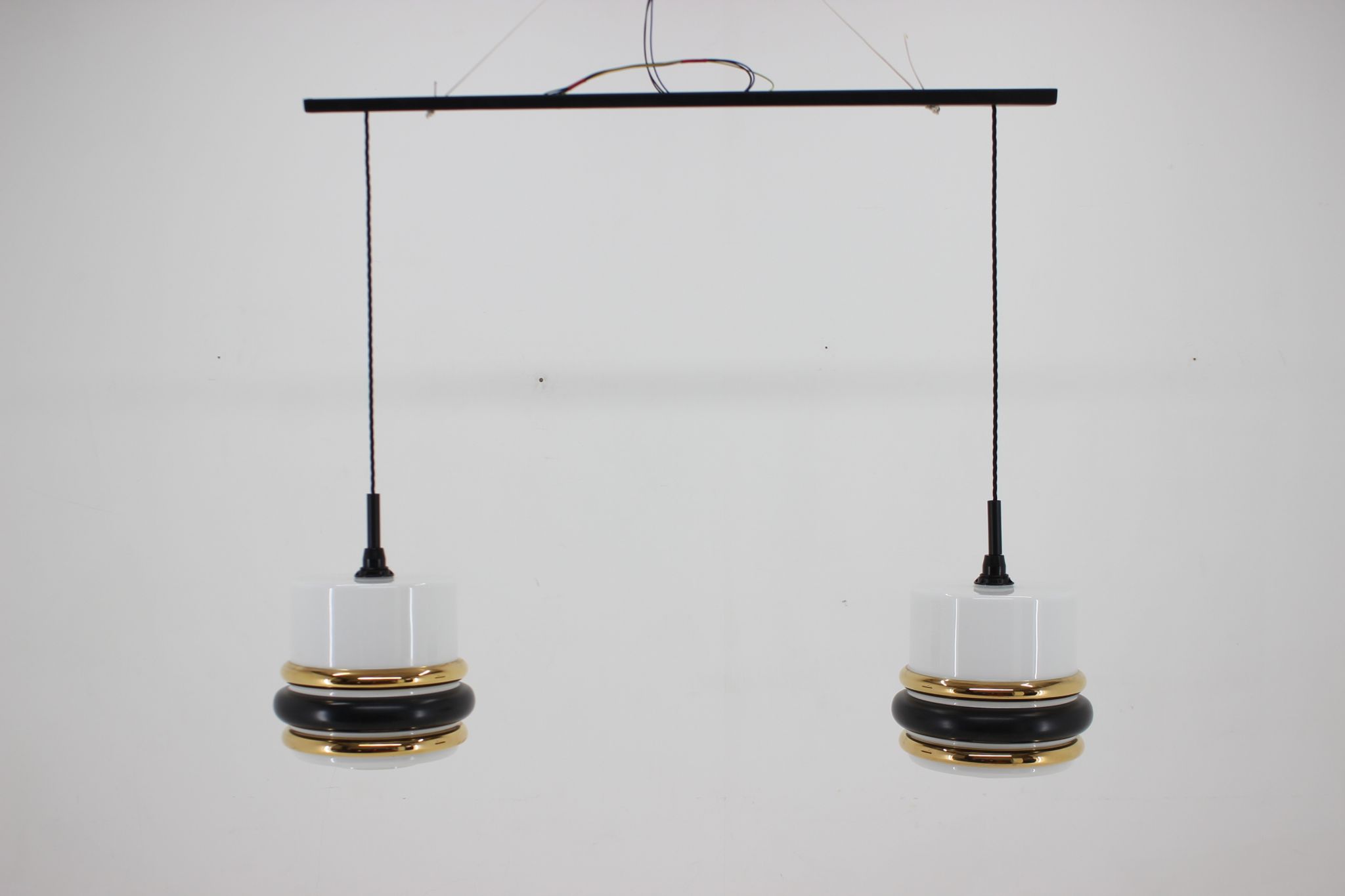 Suspension en verre des années 1970 Tchécoslovaquie
