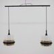 1970s Pendant Glass Light Czechoslovakia