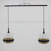Suspension en verre des années 1970 Tchécoslovaquie