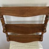 Napoleon III Wall Shelf in Walnut, 19th Century