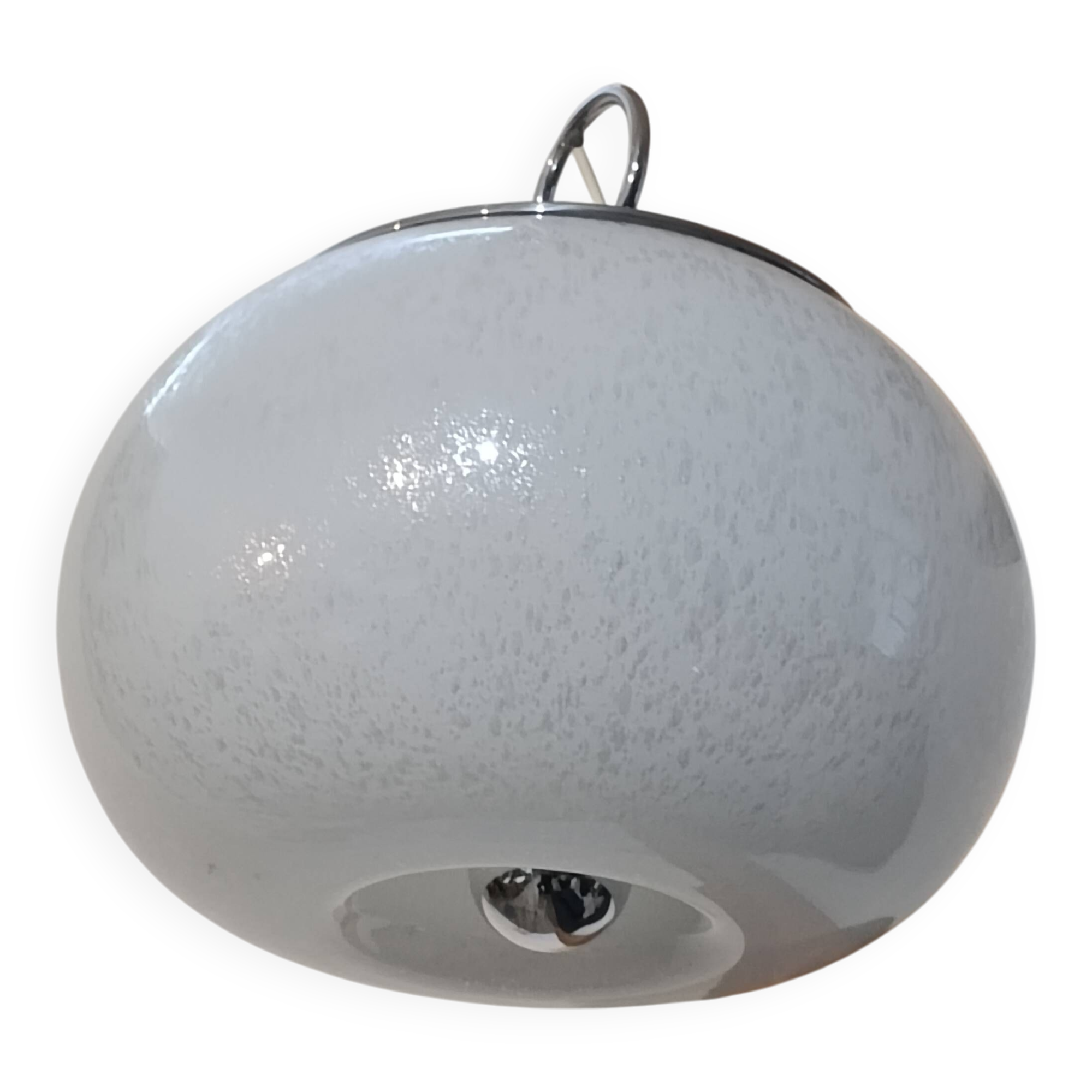 Suspended glass lamp Murano by Mazzega 1970s