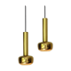 Pair pendants "Guldpendel" in brass design Vilhelm Lauritzen Louis Poulsen, Denmark