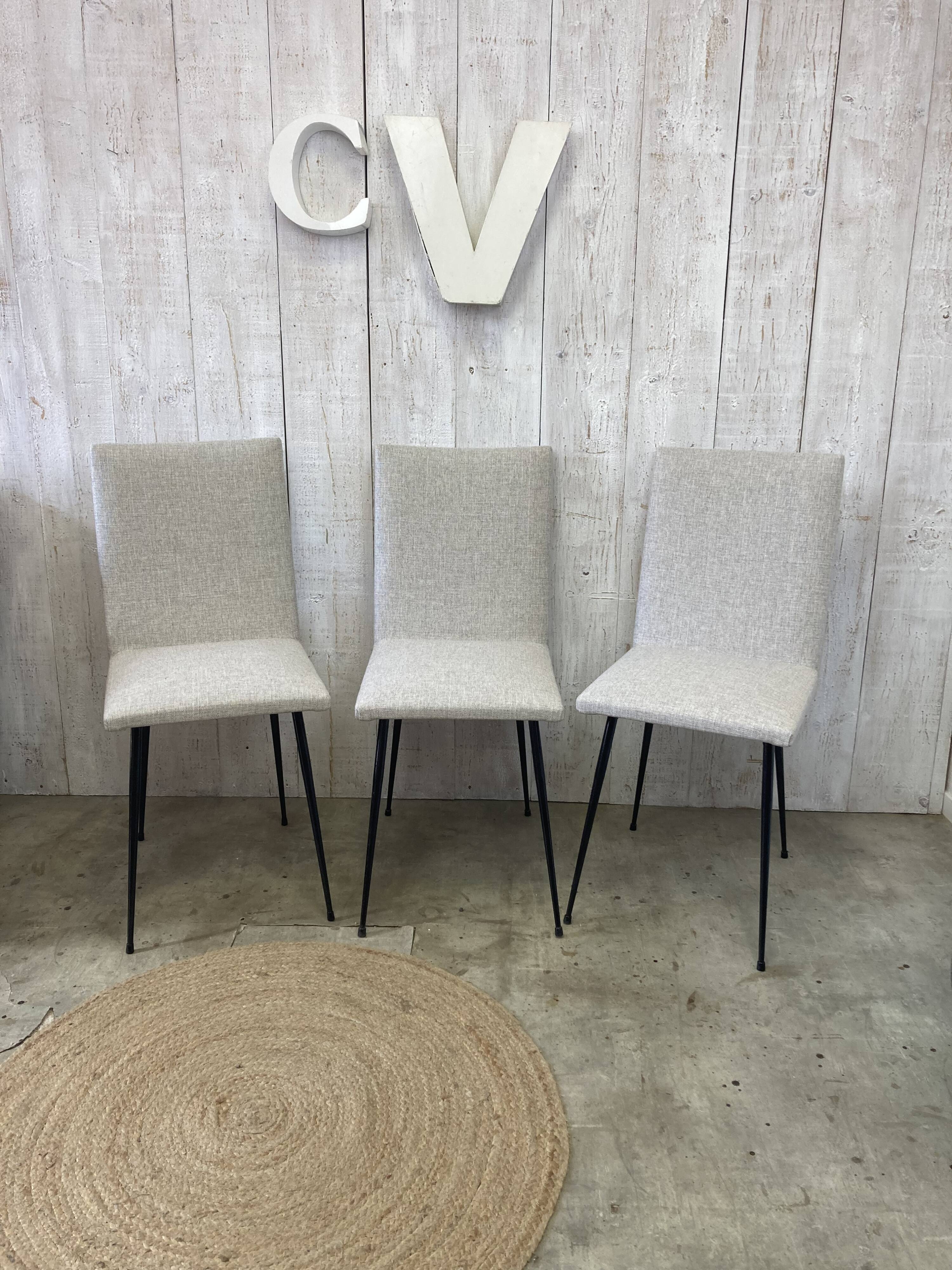 Trio of vintage chairs