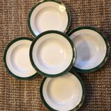 Assiettes creuses anciennes Digoin Sarreguemines