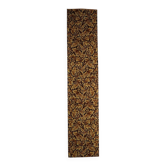 1960s German acrylic runner with gold and brown foliate 2.2' x 10.9' - 1C1288
