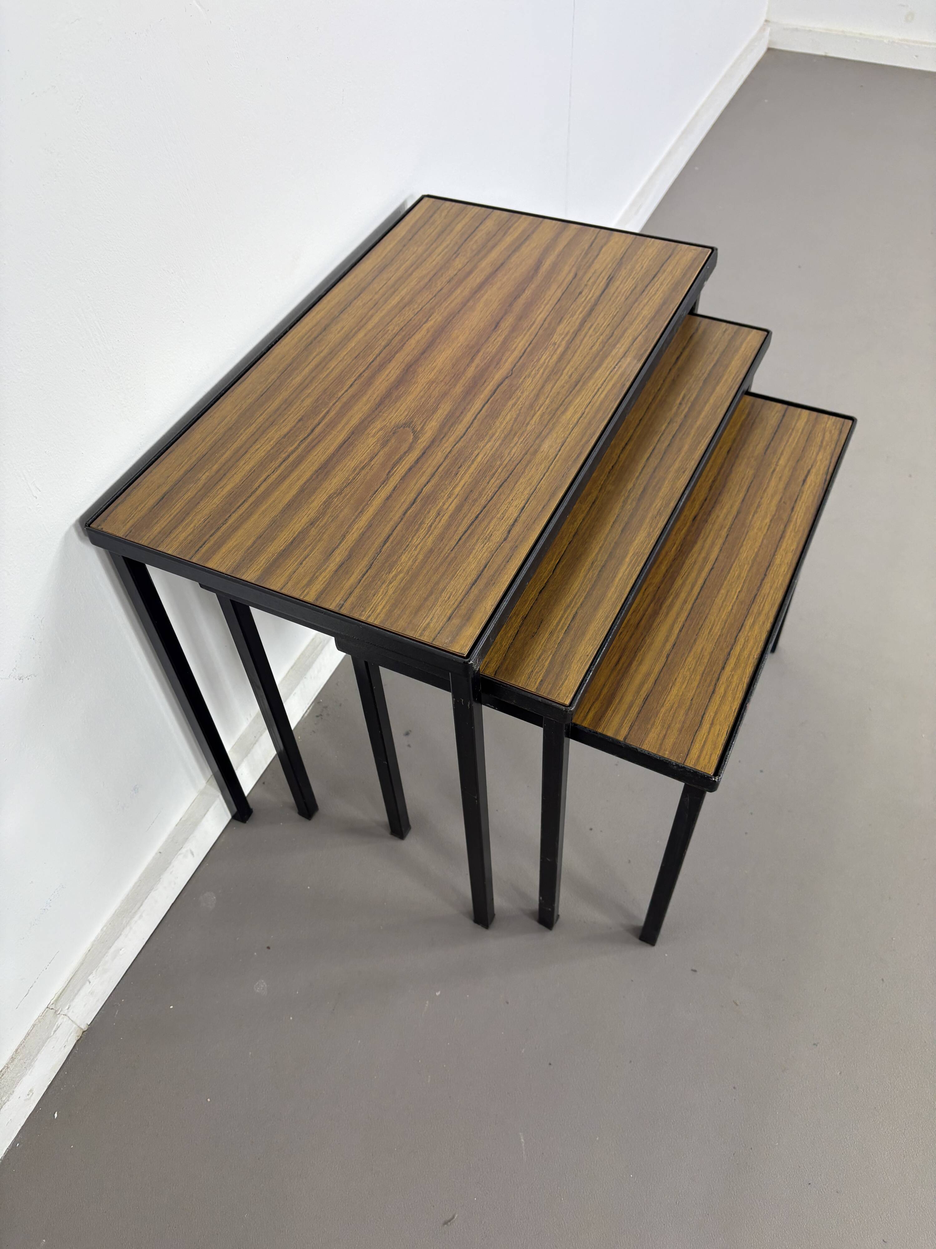 Vintage Artimeta Sidetables with reversibel top sixties