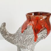 Pair of vintage zoomorphic pitchers