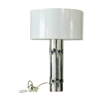 Aluclair 1970's polished aluminium brutalist lamp