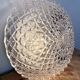Vintage Glass Wall or Ceiling Light, 1970s