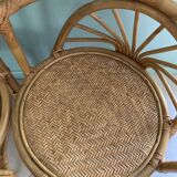 Garden lounge set Art deco in rattan and wicker
