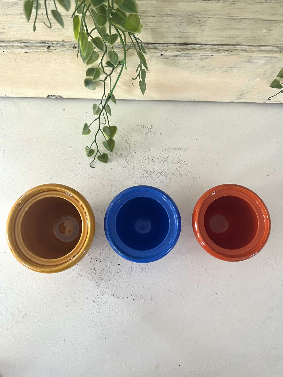 French 1950s ceramic vinaigrette set, Pol Chambost style