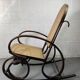 Rocking chair Chair in wood and Cannage from the 70s