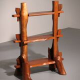 A playful mid-century French wooden bookcase 1960