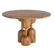Table à manger bois de manguier salon 12