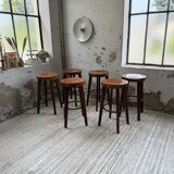6 vintage Baumann bar stools