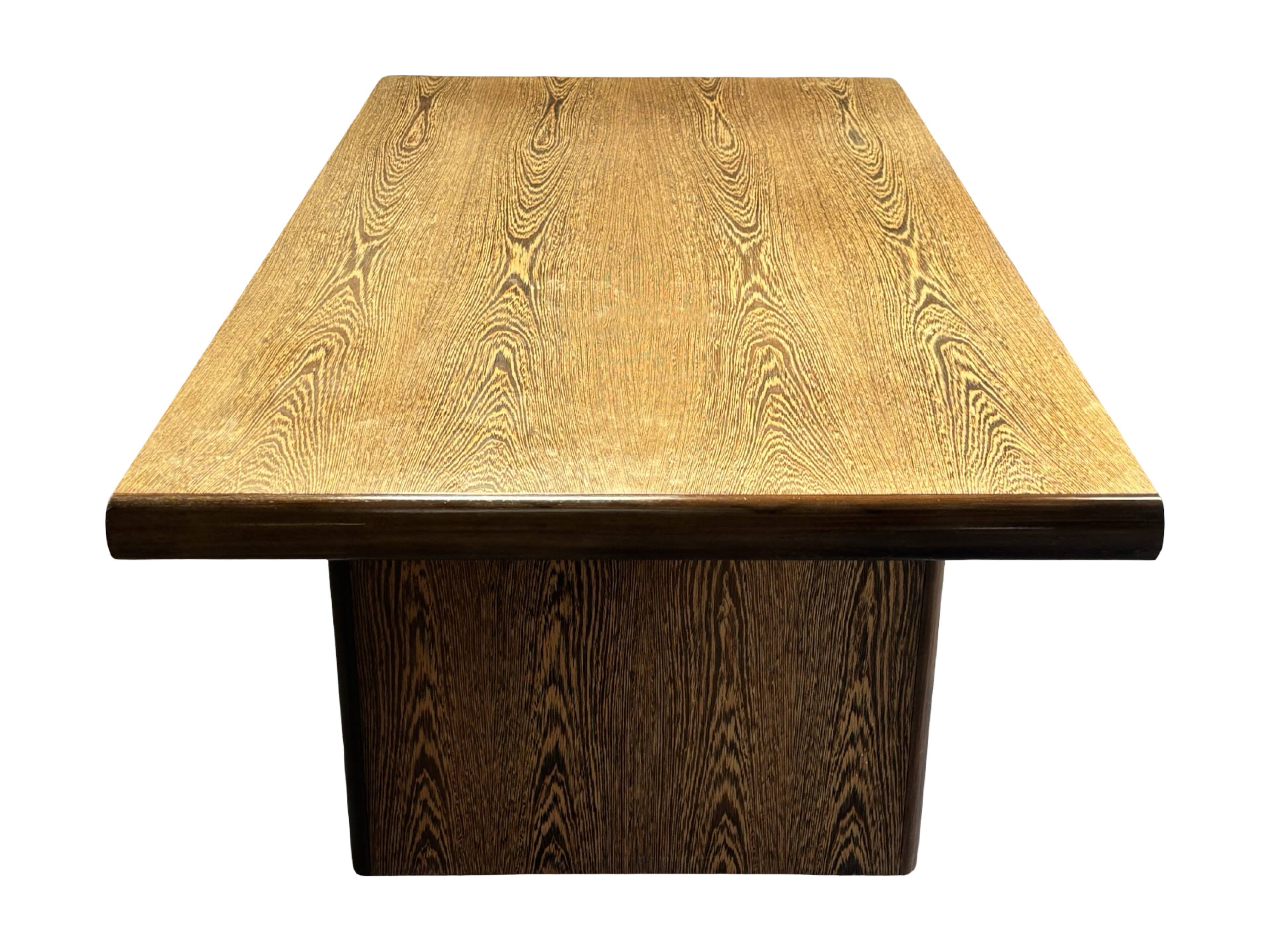 Vintage executive desk - large desk wenge 70s design