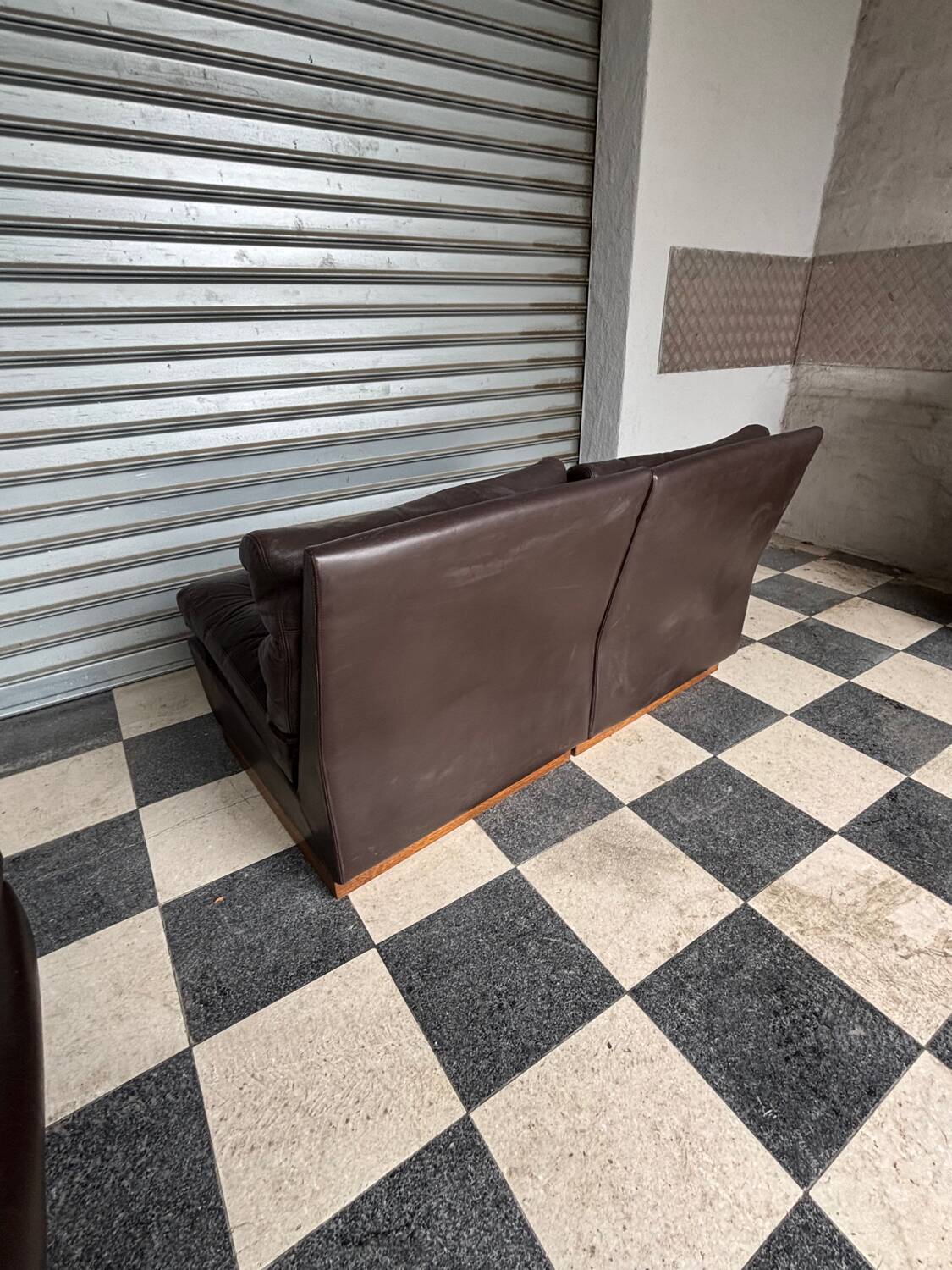 Chauffeuse cuir Roche Bobois