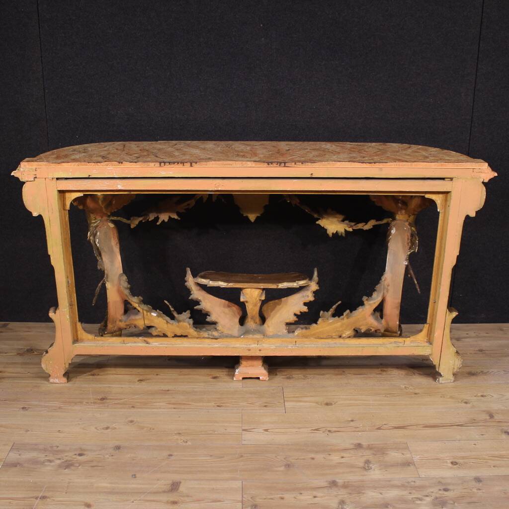20th century gilded Italian console