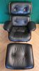 Leather armchair in 1950s design style
