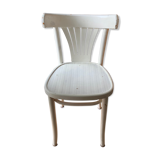 Vintage white lacquered bistro chair
