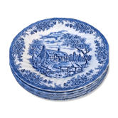 Flat English plates Churchill England