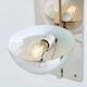 Pair of modernist wall lights by Claude Parent, nickel-plated steel, 1992.