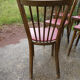 Lot of 6 chairs bistro Baumann No.12 red skai