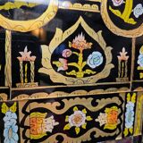 Vintage Hand Painted and gilded Moorish Mirror, 1960/70s