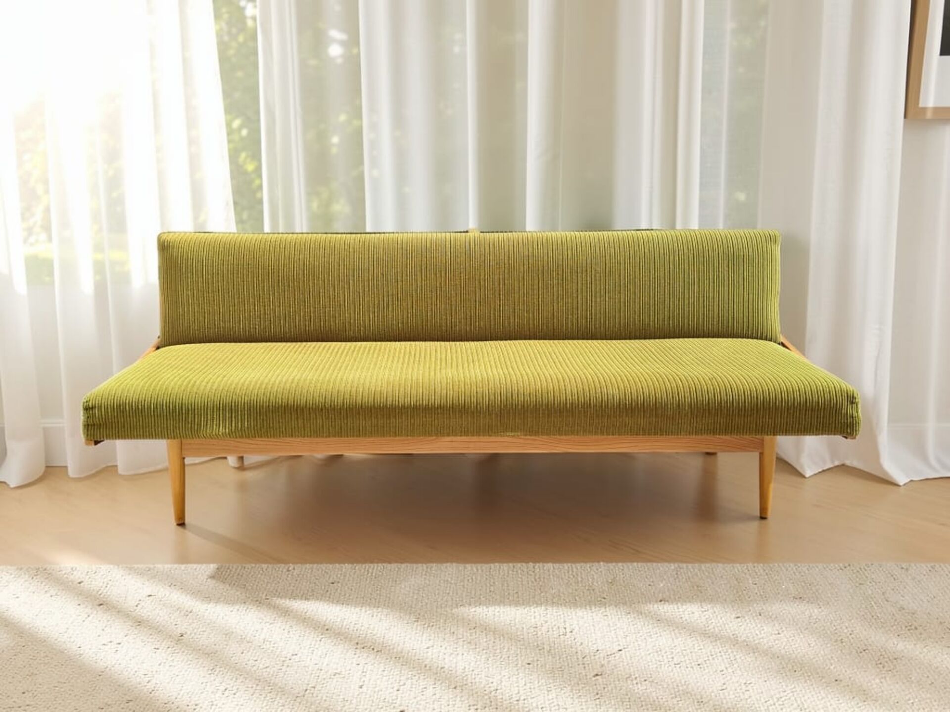 Jitona sofa bed, czechoslovak vintage 1970s