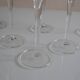 6 champagne flutes Perrier Jouet model Belle Époque by Emile Gallé
