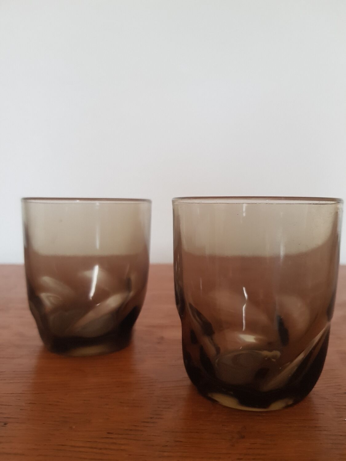 Set of 6 black glasses