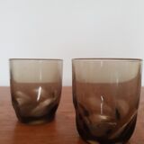 Set of 6 black glasses