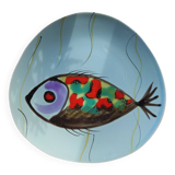 Fish pattern plate Bernard Serraz MBFA Pornic
