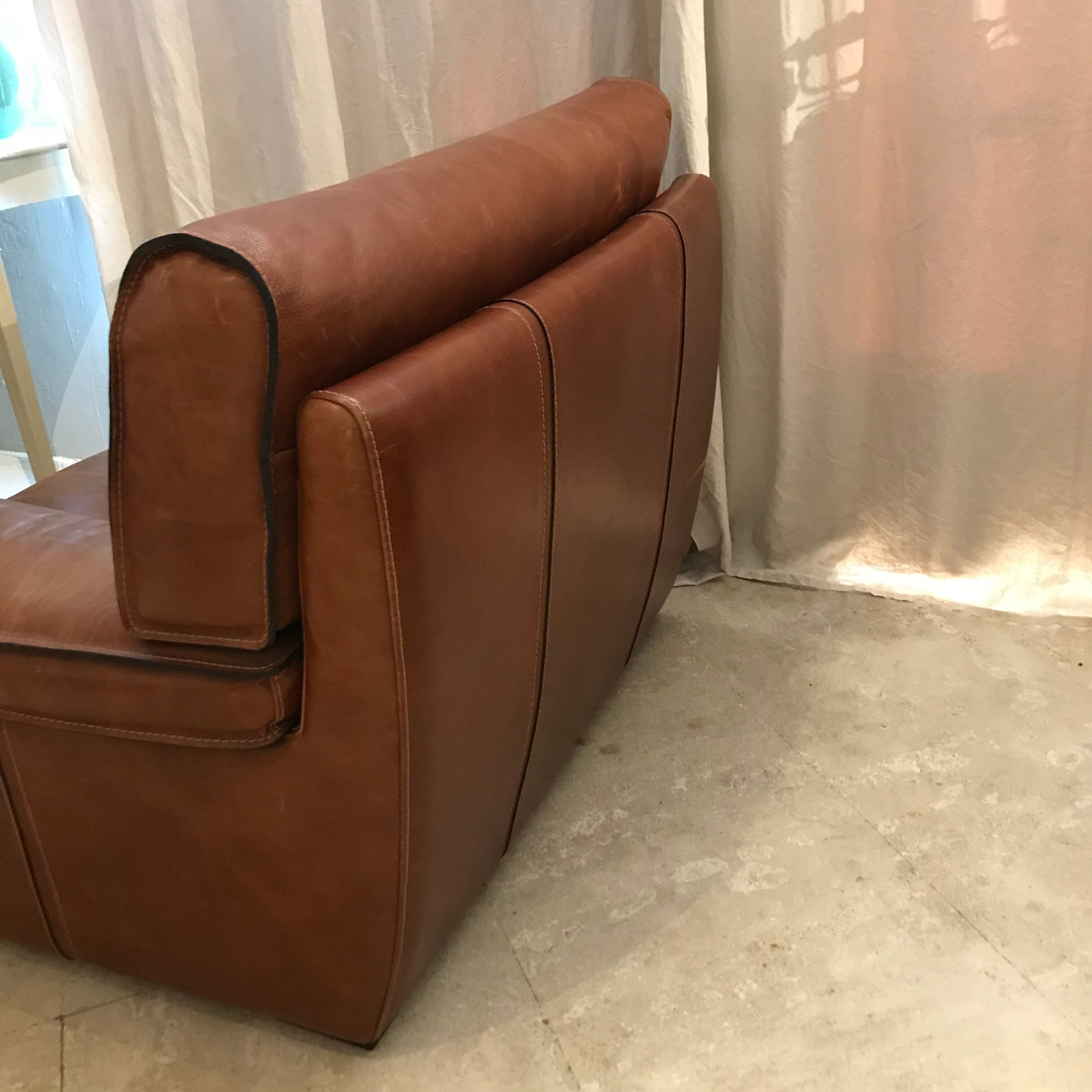 Roche & Bobois leather lounge set