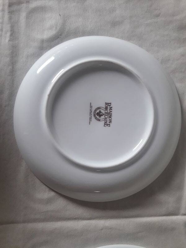 White porcelain drainer and dish