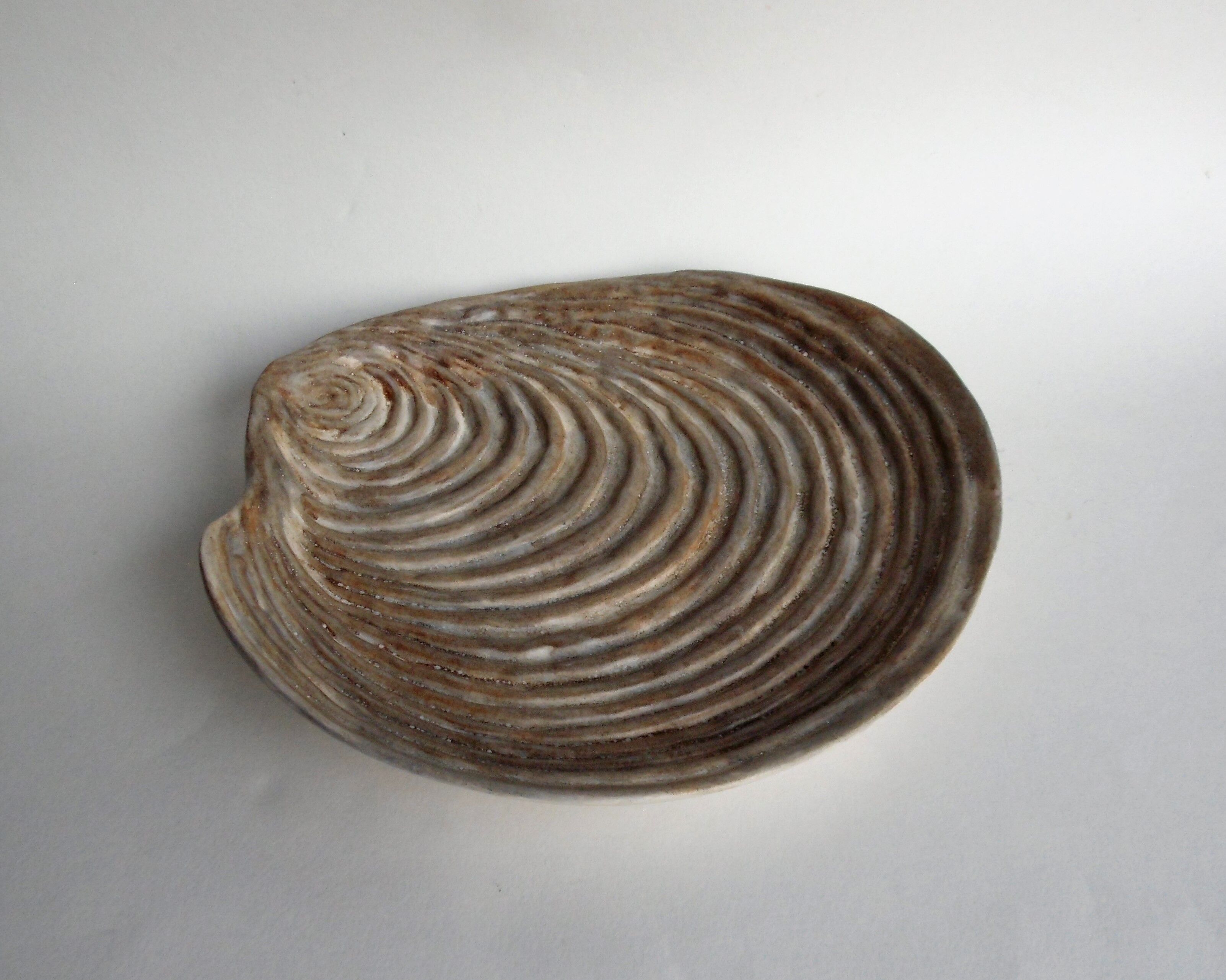 6 Shellfish plates by Dominique Guillot Vallauris from the 60's