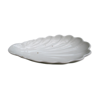 White-fire porcelain dish - Charles Pillivuyt shell