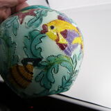 vase ball with fish ceramic cerart Monaco see signature